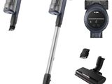 a close up of a vacuum cleaner and other items on a white background