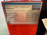 a sign on the side of a machine that says soco system
