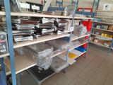 many shelves with many different types of items on them