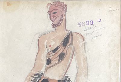 un dessin représentant un homme en costume, assis sur une chaise