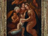an image of a painting of a woman holding a baby