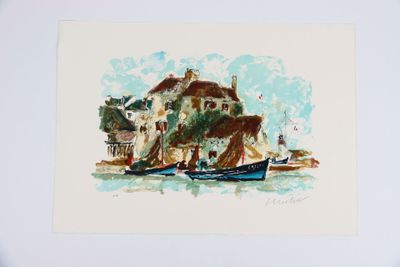 Urbain HUCHET "Le petit port de pêche"