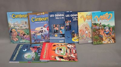 LOT de huit BD cartonnées, Bamboo éditeur : "Les informatici…