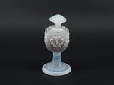 an image of a glass vase with a flower on it