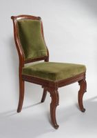 Paire de chaises en acajou et placage d'acajou, les pieds an… (photo 3)