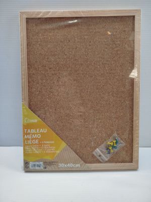 URBAN LIVING - Tableau mémo liège - 30x40cm - Cadre bois ave…