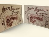 deux cartes de vœux sur lesquelles figure l'image d'un château