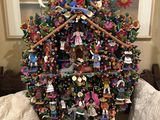 a christmas tree that has a bunch of decorations on it