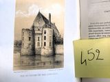 une photo d'un livre sur lequel figure l'image d'un château