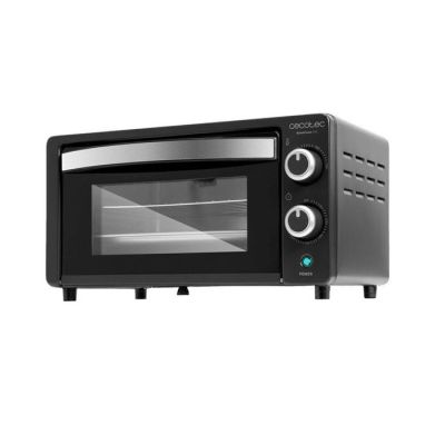 an image of a black toaster oven on a white background