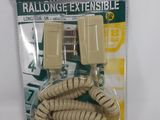 a close up of a packaged telephone with a cord attached to it