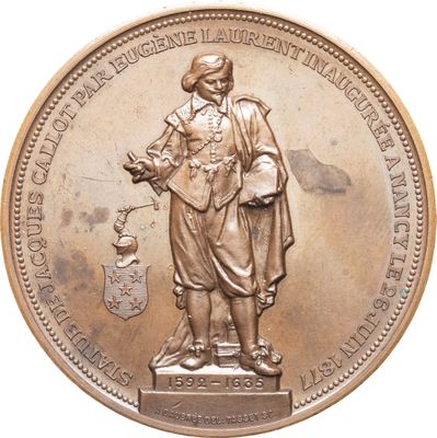 l'image d'une pièce de monnaie sur laquelle figure la statue d'un homme tenant une cruche