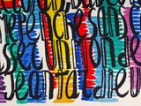 a picture of a painting with different colors on it