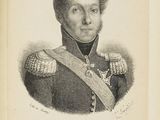 portrait of a man in a military uniform in a book