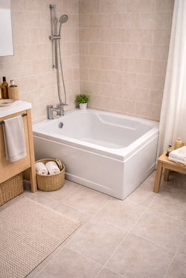 Baignoire ALLIBERT, format 75x165 cm, couleur blanc, état : …