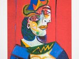 an image of a painting of a man with a hat on his head