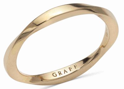 Graff Bague ‘Plain Pink Gold Spiral’ EN OR Rose 18k