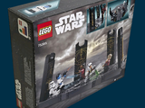 a box with a lego star wars set inside of it