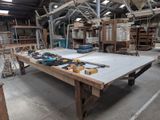 a table that has a lot of tools on it