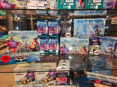 a lot of video games on display in a store