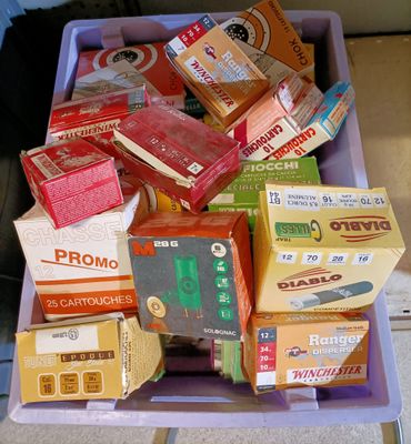 a purple container filled with different types of food