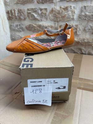 brand new women ' s shoes in box on a cardboard box