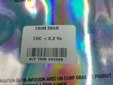 a close up of a label on a plastic bag