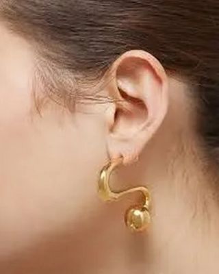 1 paire de boucles d'oreilles Serpentines de marque GHAZAL -…