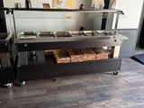 an image of a kitchen with a counter and a stove