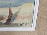 a picture of a painting on the wall of a room
