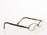 pair of glasses on a white surface with a white background