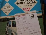 a picture of a car in a basket with a receipt