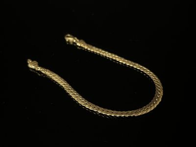 BRACELET en or 750/°°° (18k), à mailles palmier, fermoir pin… - Photo 1