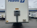 a delivery truck that is parked in a parking lot
