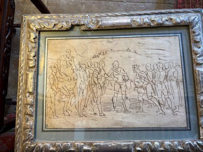 a picture of a drawing of a group of people