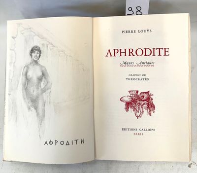 un livre ouvert sur lequel figure le dessin d'une femme