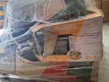 a pile of boxes that have been wrapped in plastic