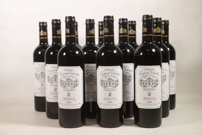 six bouteilles de vin sont alignées sur une surface blanche
