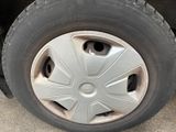 a close up of a tire on a vehicle