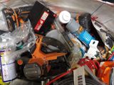 a pile of assorted items in a plastic bag