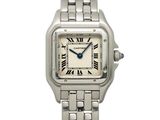 an image of a lady ' s cartier watch with roman numerals