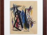 une image représentant un tableau où l'on voit un homme et une femme marchant ensemble