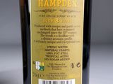 a bottle of hampdden wine with a label on it