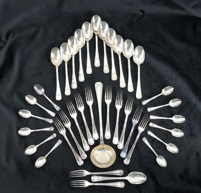 Luc LANEL (1893-1965) pour CHRISTOFLE - Partie de ménagère e…