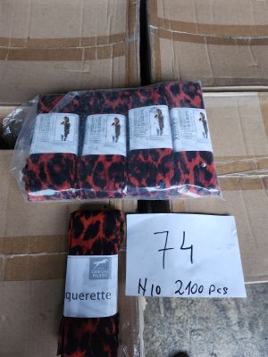 Lot de 2100 écharpes Paquerette, motif rouge et noir, articl…