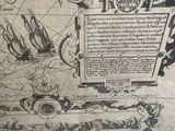 a picture of an old map on a table