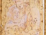 an image of a painting of a man holding a child