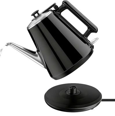 an image of a black tea kettle and a black tea pot
