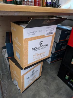 a stack of boxes sitting on top of a table