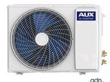 a close up of a air conditioner on a white background